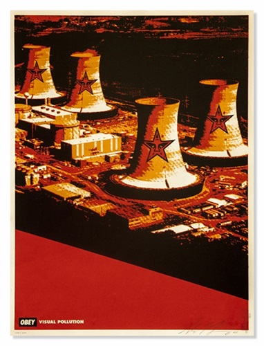 Visual Pollution Smoke Stacks by Shepard Fairey