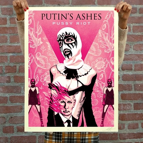 Putin's Ashes (Pussy Riot) by Shepard Fairey