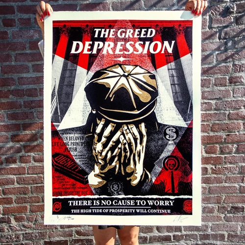 The Greed Depression (Large Format) by Shepard Fairey