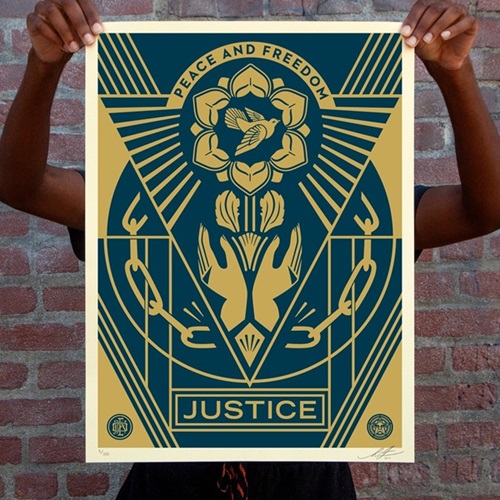Peace & Freedom by Shepard Fairey