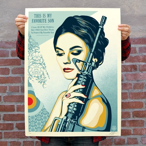 Miss America's Favorite Son by Shepard Fairey